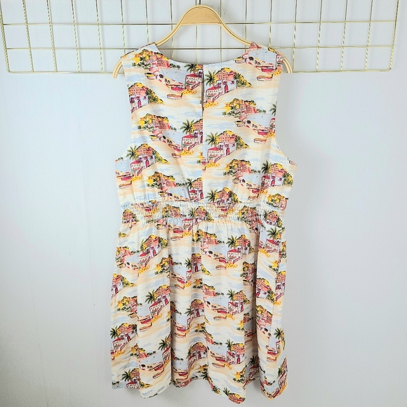 NWT Boden Tropical Print Cotton Sleeveless Dress - Picture 4 of 10
